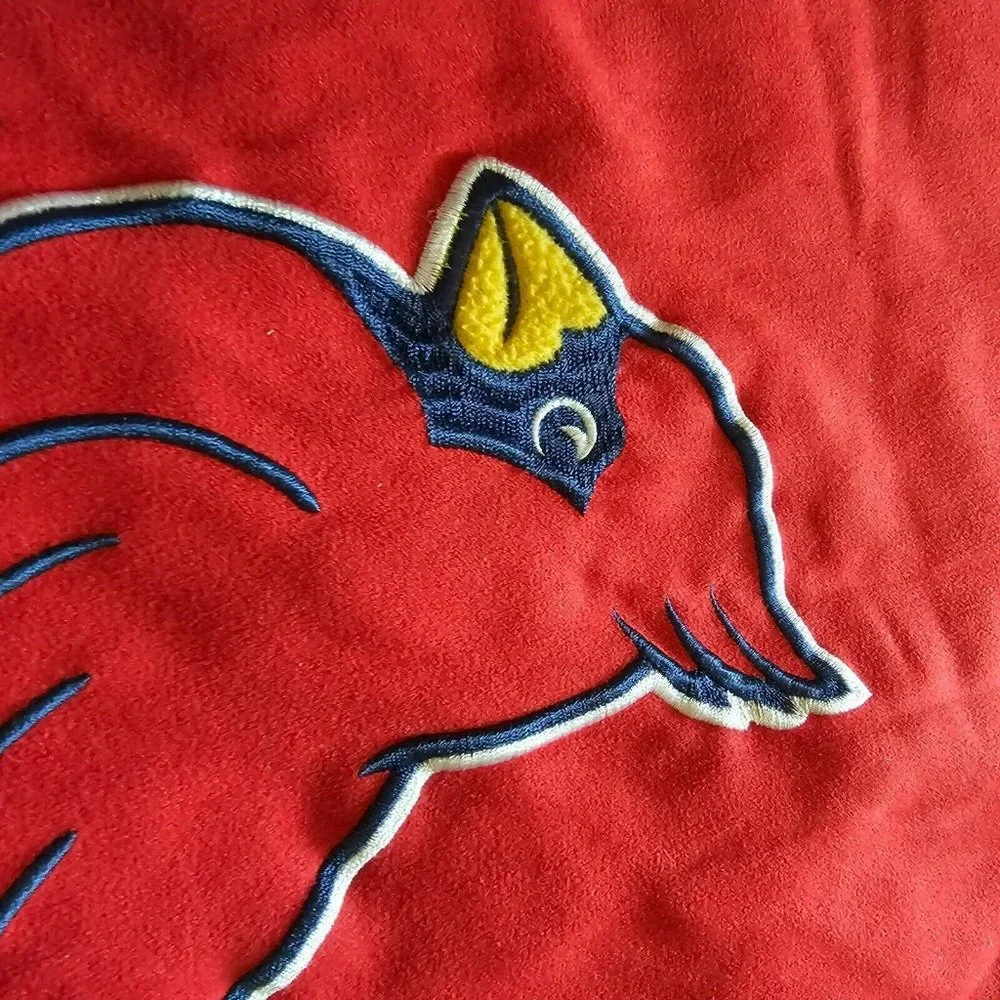 St Louis Cardinals Baseball Twin Size Comforter Blanket Embroidered Mesh 85x65